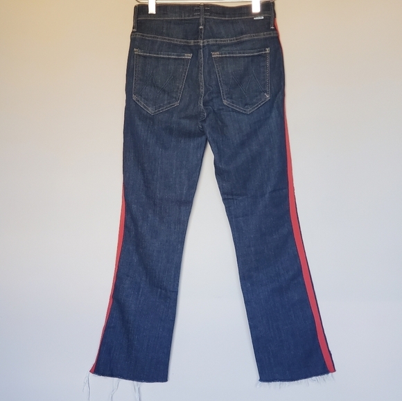 MOTHER Insider Crop Step Fray Jeans Speed Racer Size 26 - Picture 6 of 15